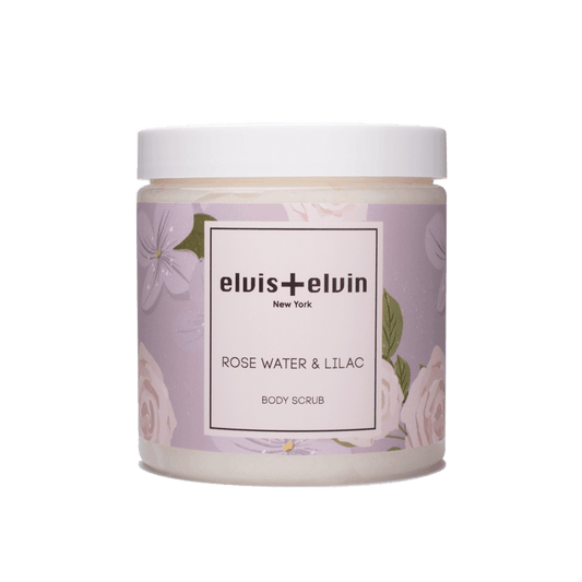 elvis+elvin Rose Water & Lilac Body Scrub with Dead Sea Salt 300ml-0