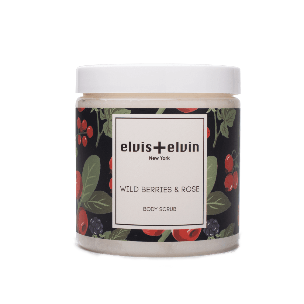 elvis+elvin Wild Berries & Rose Body Scrub with Dead Sea Salt 300ml-0