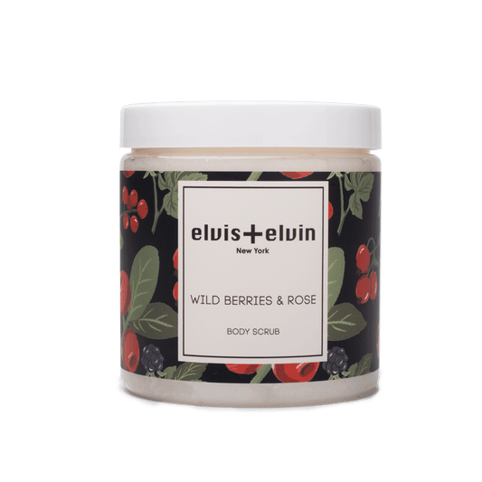 elvis+elvin Wild Berries & Rose Body Scrub with Dead Sea Salt 300ml-0