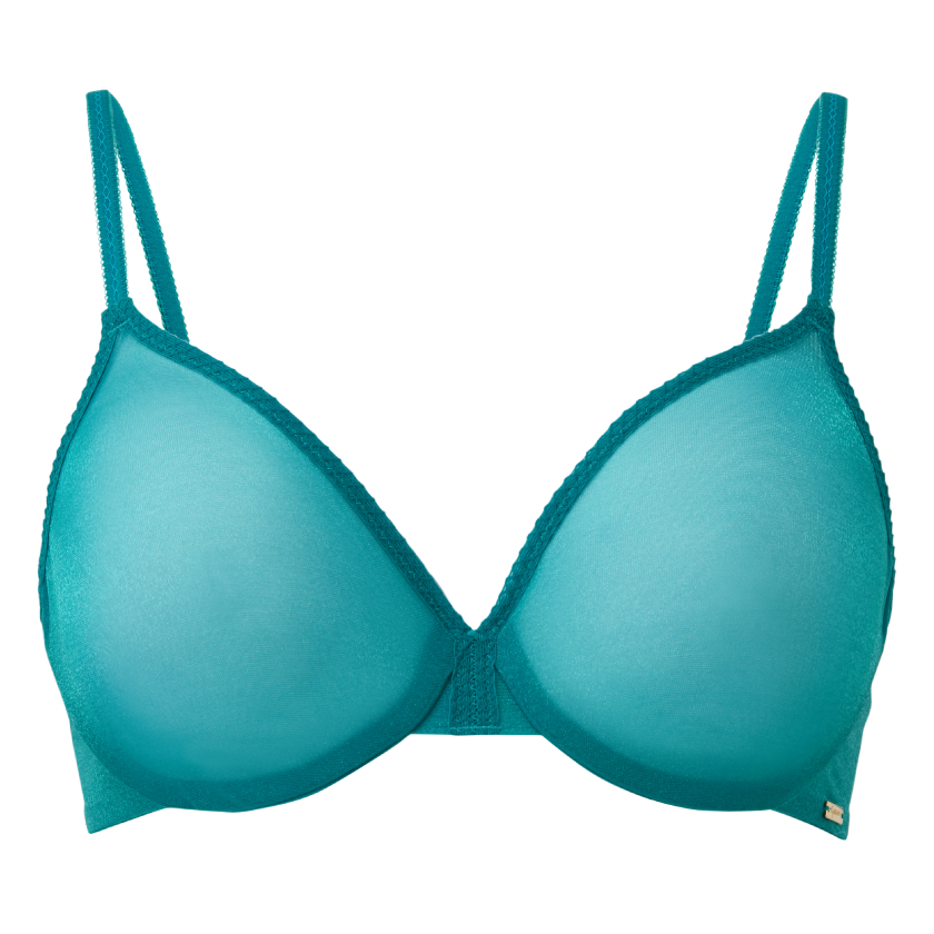 Gossard Glossies Sheer Molded Bra Emerald-2