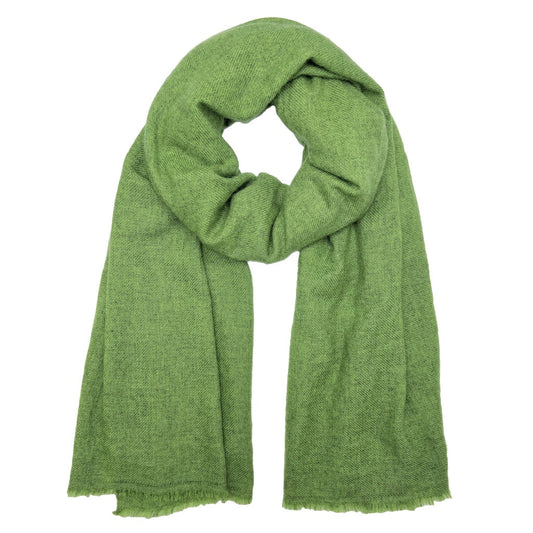 Emerald Handloom Cashmere Scarf-0
