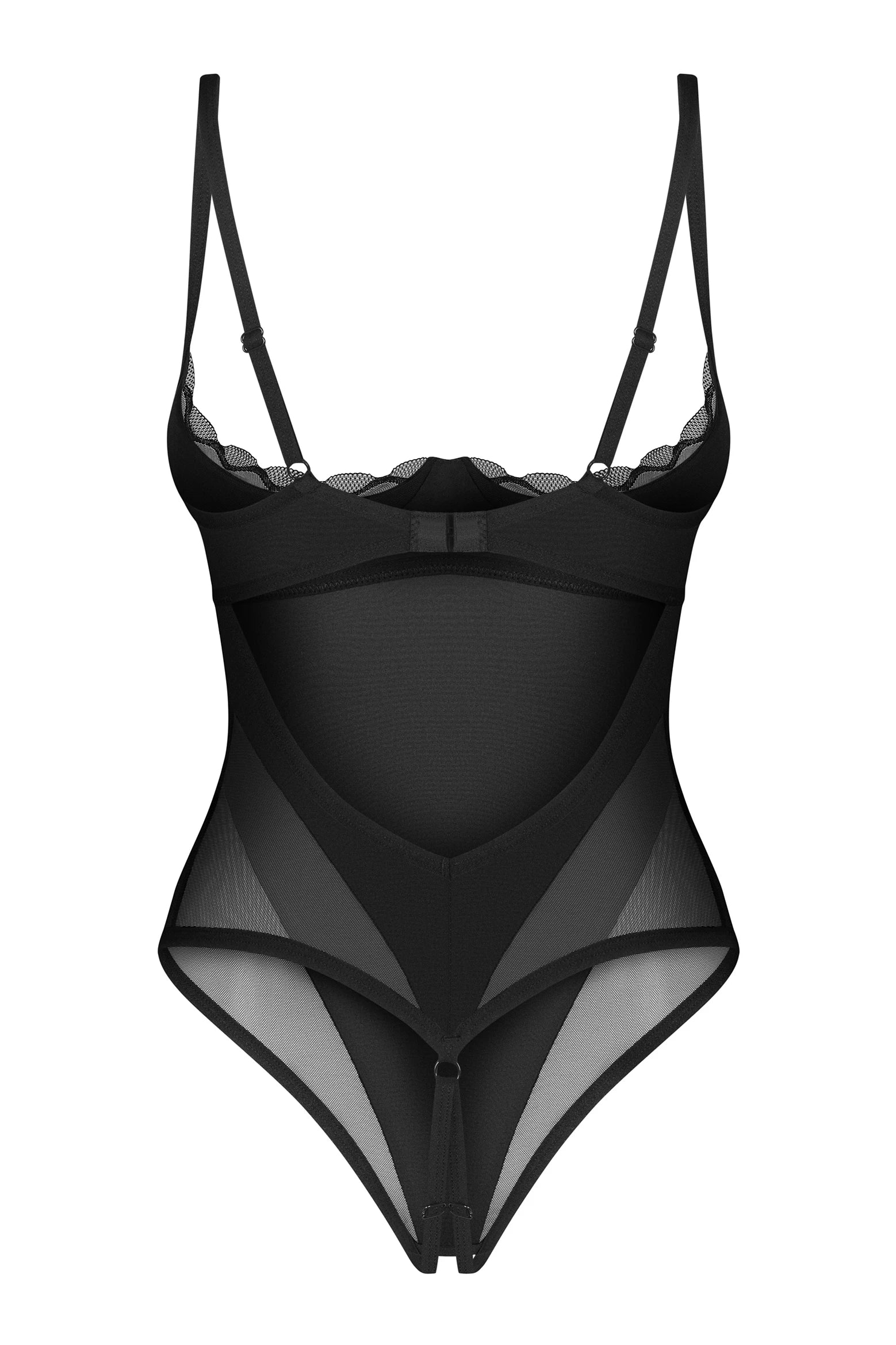 Crotchless Cupless Teddy Stelisa-3