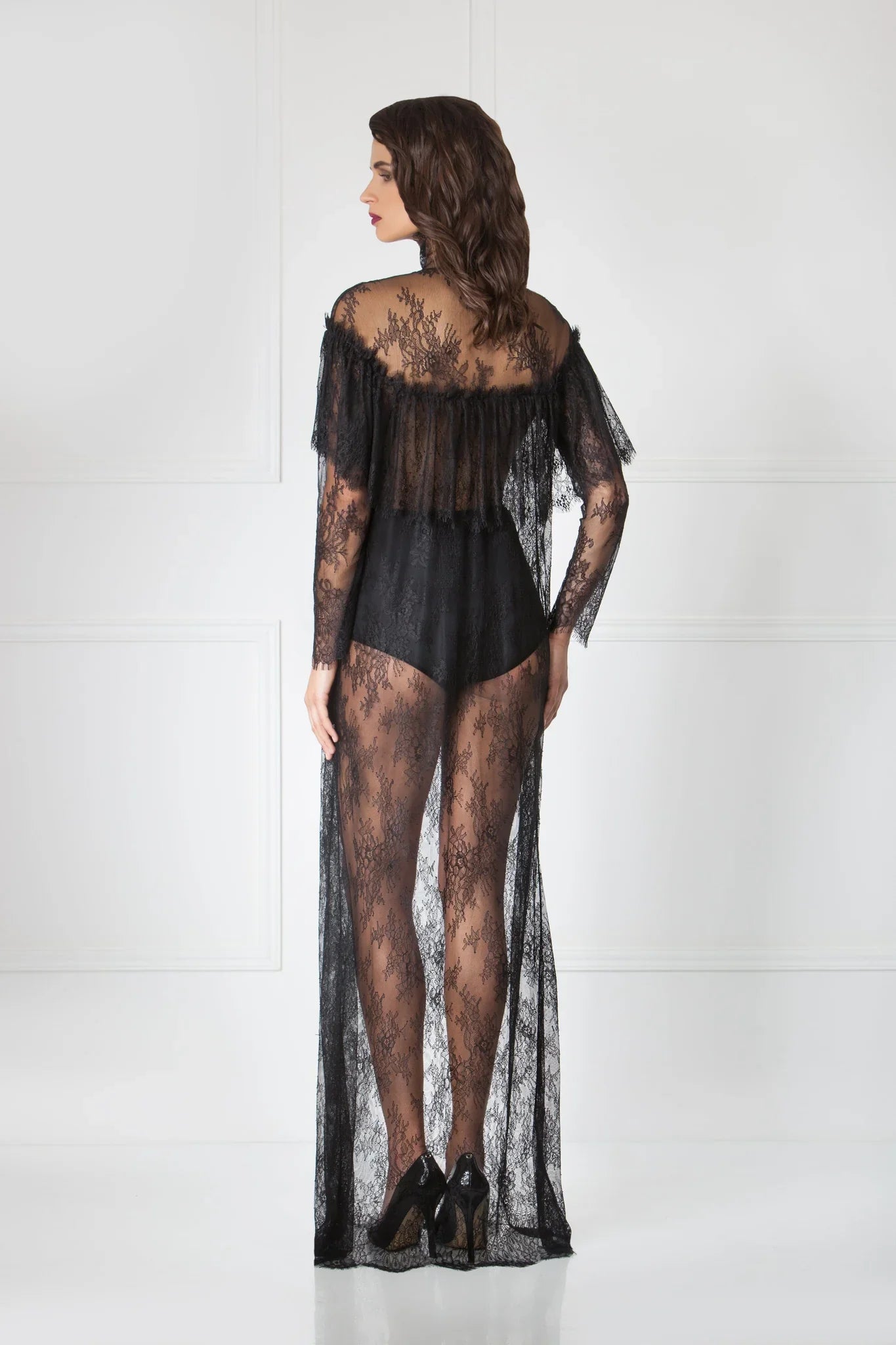 Amoralle Engaging Sheer Lace Dress-1