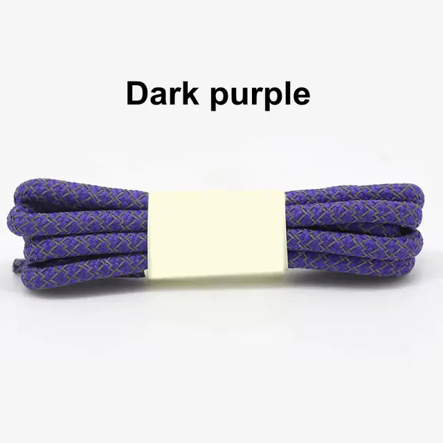 Reflective Round Sports Shoelaces with High Light
