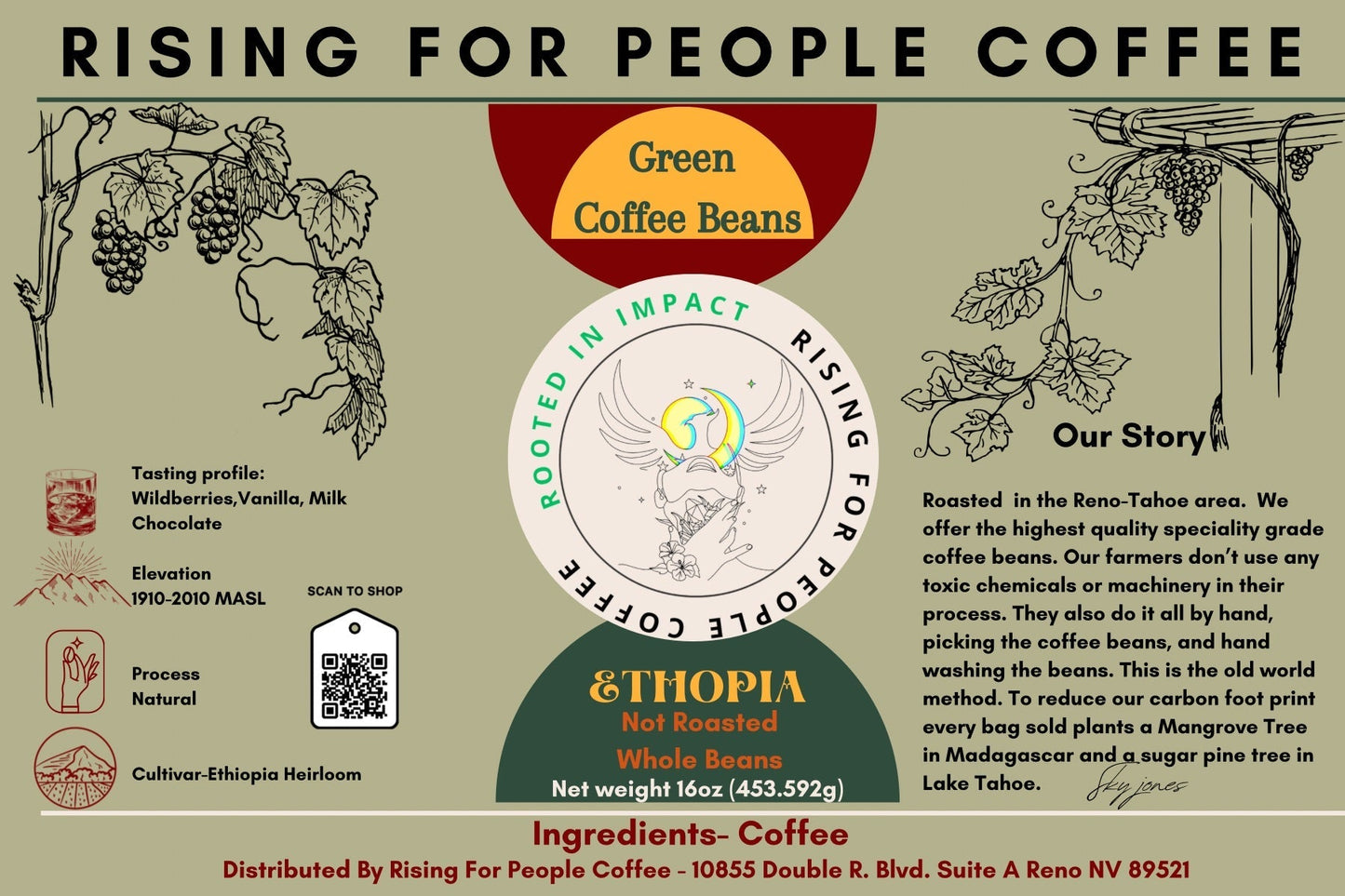 Ethiopia Natural- Green Coffee Beans-2