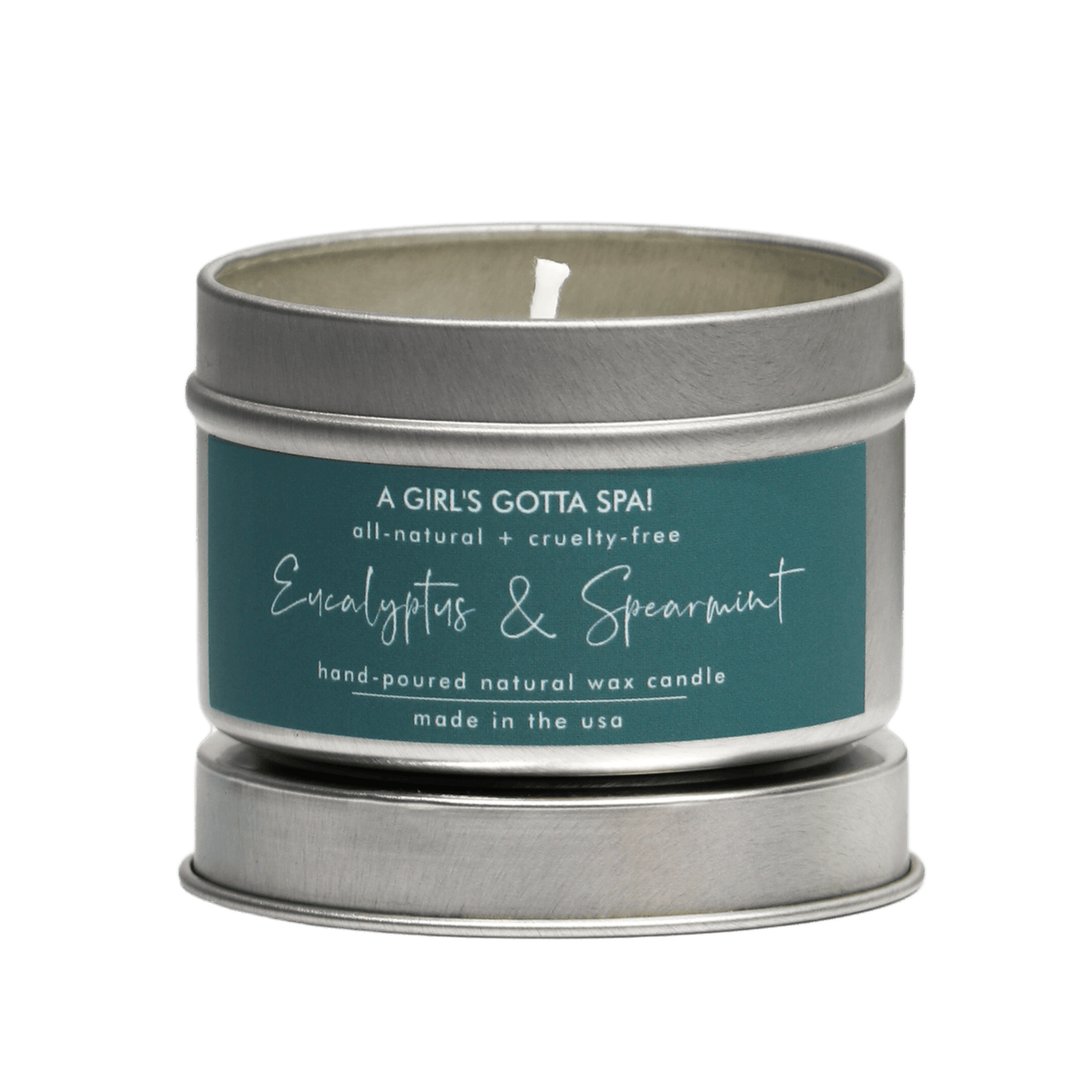 Eucalyptus and Spearmint Soy Candle-2