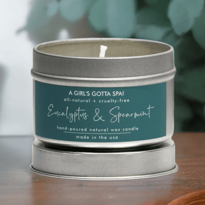 Eucalyptus and Spearmint Soy Candle-0