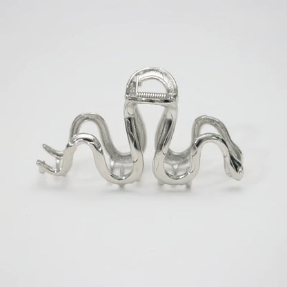Slytherin Silver Serpent Barrettes