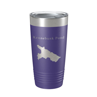Kennebunk Pond Tumbler Lake Map Travel Mug Insulated Laser Engraved Coffee Cup Maine 20 oz-15