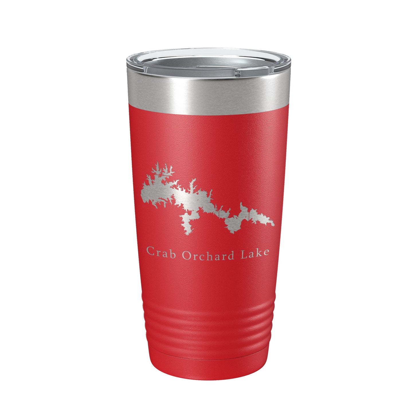 Crab Orchard Lake Map Tumbler Travel Mug Insulated Laser Engraved Coffee Cup Illinois 20 oz-10