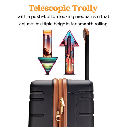 Brickell 3 Piece Expandable Retro Luggage Set-4