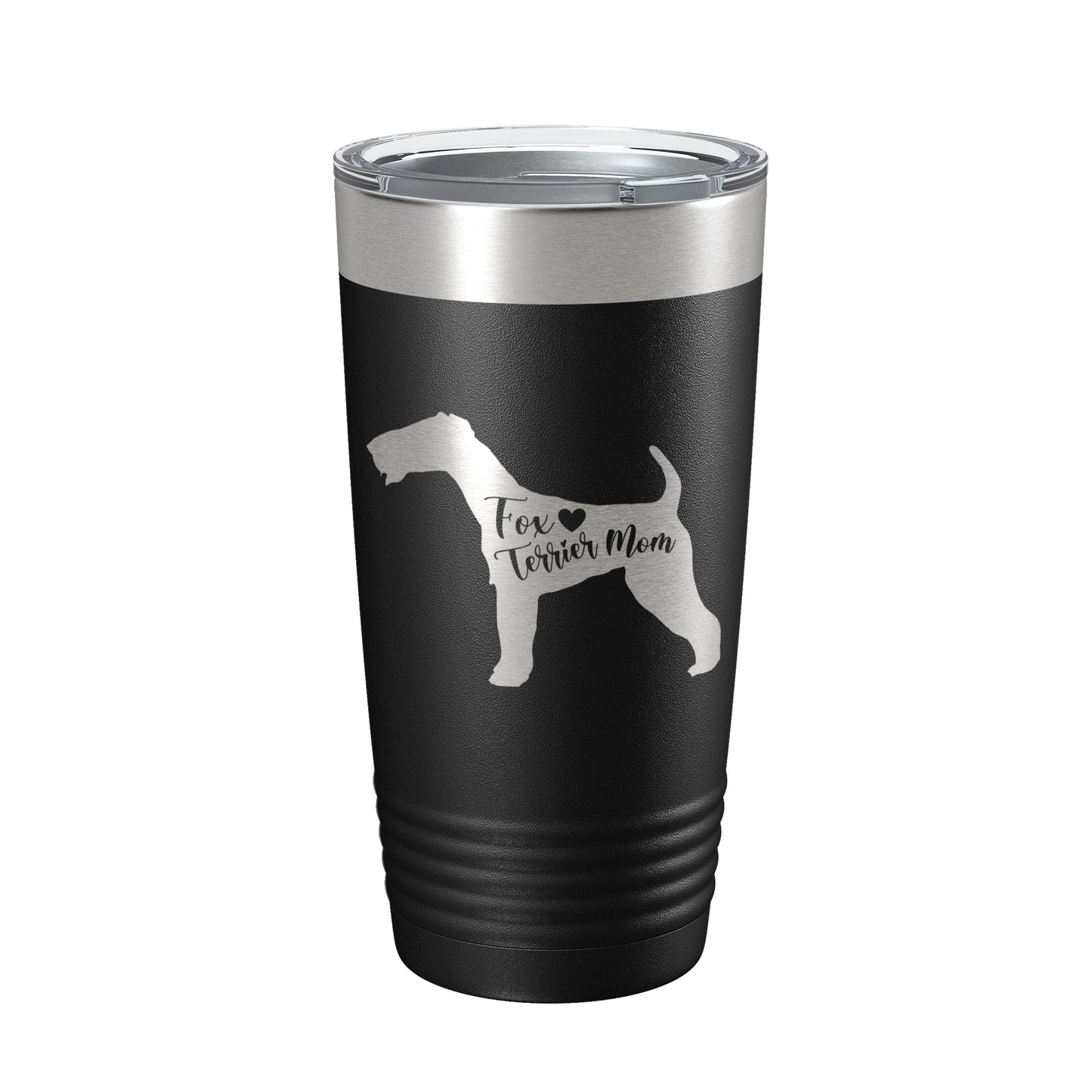Fox Terrier Mom Tumbler Dog Travel Mug Gift Insulated Laser Engraved Coffee Cup 20 oz-5