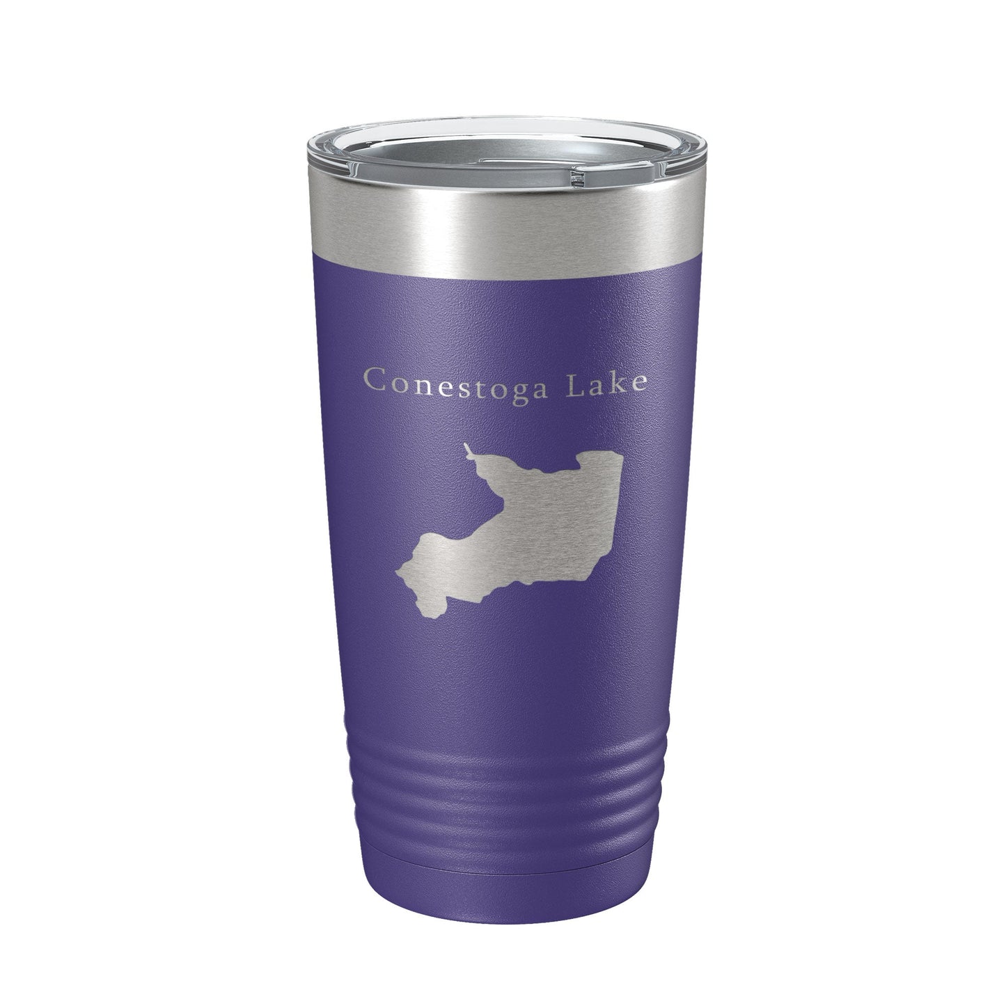 Conestoga Lake Map Tumbler Travel Mug Insulated Laser Engraved Coffee Cup Nebraska 20 oz-15