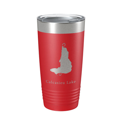 Calcasieu Lake Map Tumbler Travel Mug Insulated Laser Engraved Coffee Cup Louisiana 20 oz-10