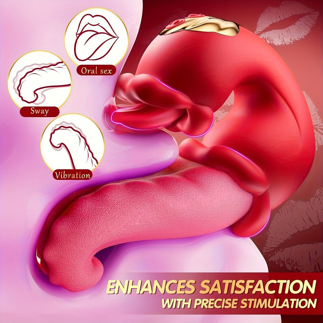 NNETM 4-in-1 Rabbit Vibrator – Tongue Licking for Women-4
