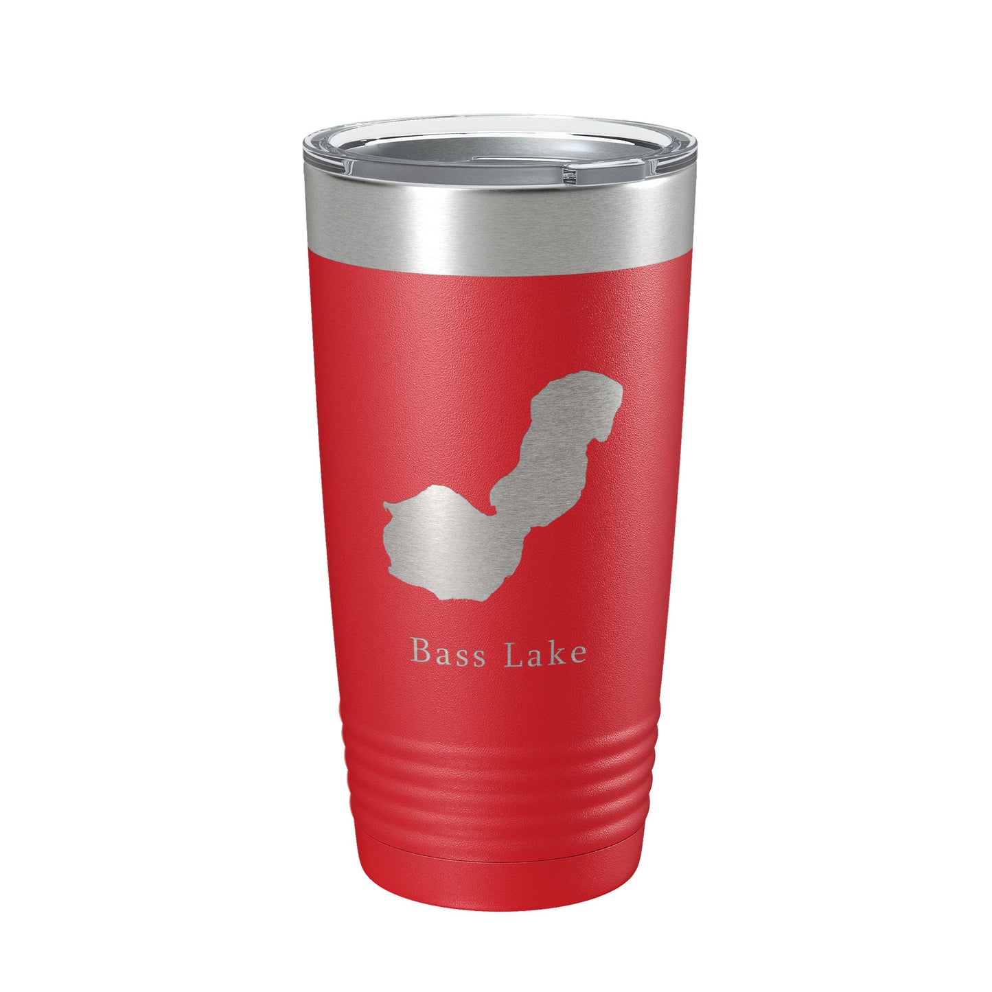 Bass Lake Map Tumbler Travel Mug Insulated Laser Engraved Coffee Cup Indiana 20 oz-10