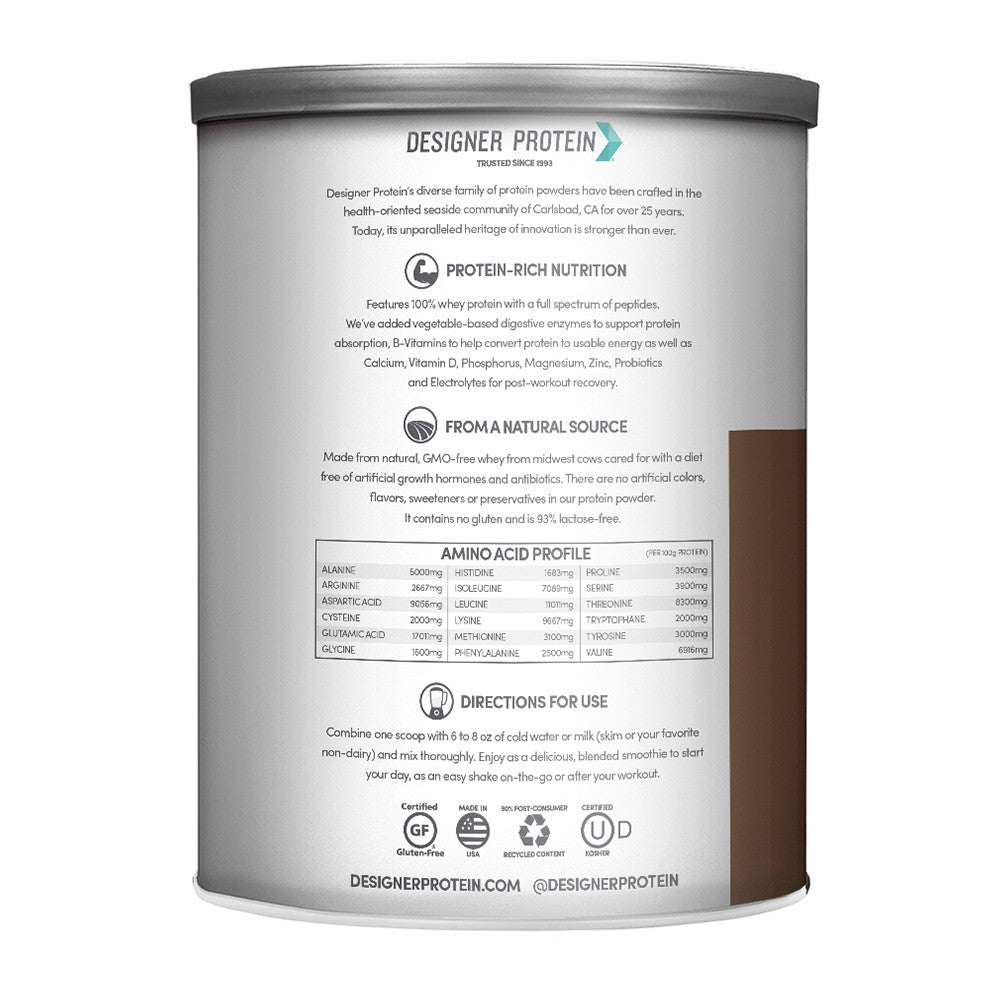 Designer Whey Grmt Chocolate Protein Powder (1x12OZ )-2