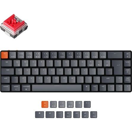 Keychron K7 ISO vezeték nélküli angol gaming Gateron Red mechanikus billentyűzet (K7-B1-UK) (K7-B1-UK) (K7-B1-UK)-0