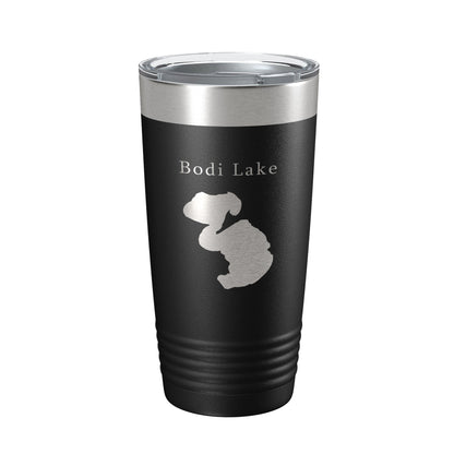 Bodi Lake Map Tumbler Travel Mug Insulated Laser Engraved Coffee Cup Michigan 20 oz-5