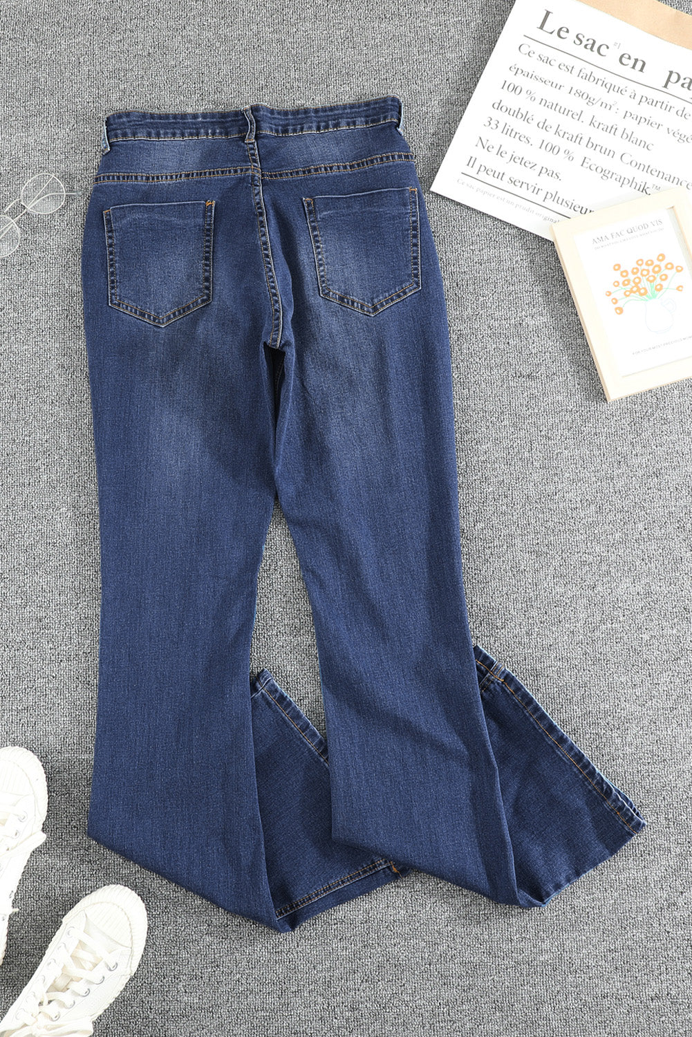 Jolie Wash Vintage Wide Leg Jeans-3