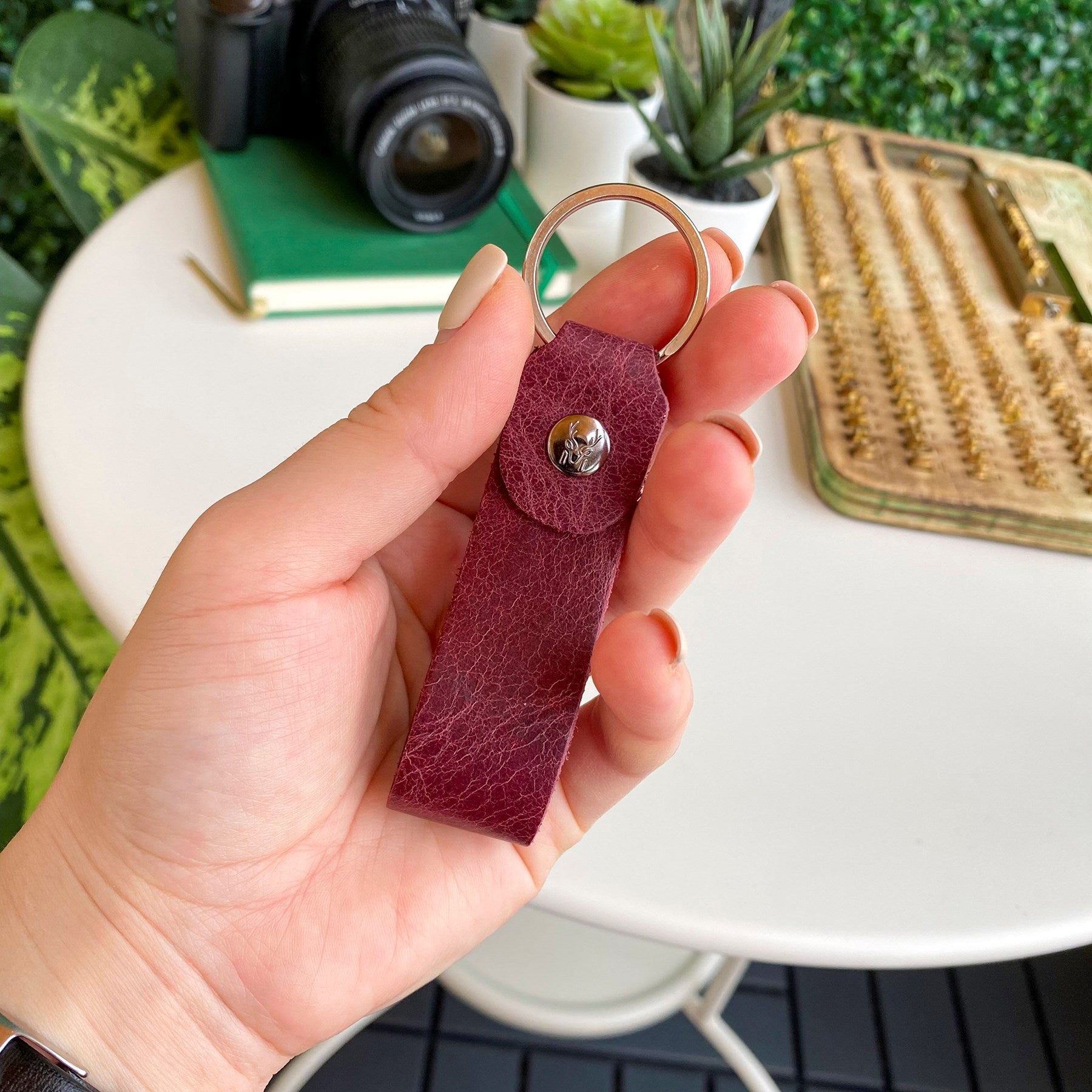 Artena - Genuine Leather Compact Keychain-5