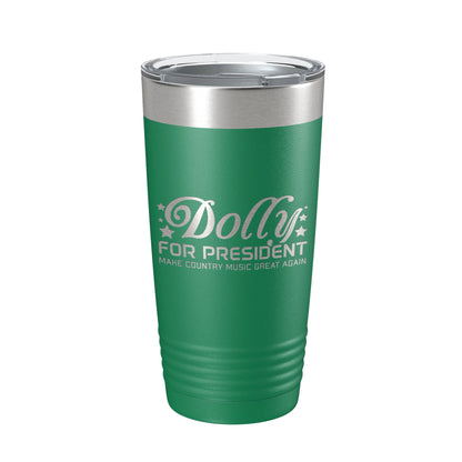 Dolly For President Tumbler Travel Mug Insulated Laser Engraved Parton Gift Coffee Cup 20 oz-9
