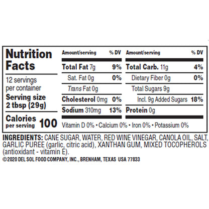 Brianna's Home Style Blush Wine Vinaigrette Salad Dressing (6x12Oz)-2