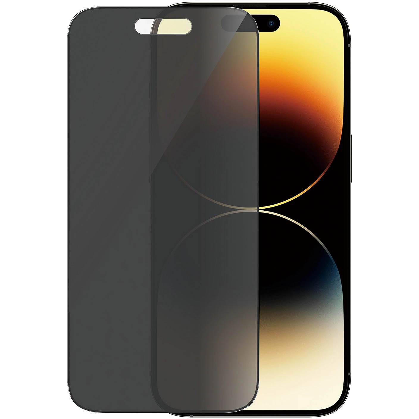 Folie de protectie PanzerGlass din sticla pentru Apple iPhone 14 Pro, UWF, Privacy (P2772)-0