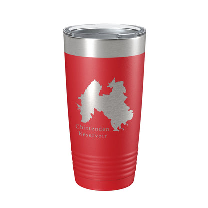 Chittenden Reservoir Tumbler Lake Map Travel Mug Insulated Laser Engraved Coffee Cup Vermont 20 oz-10