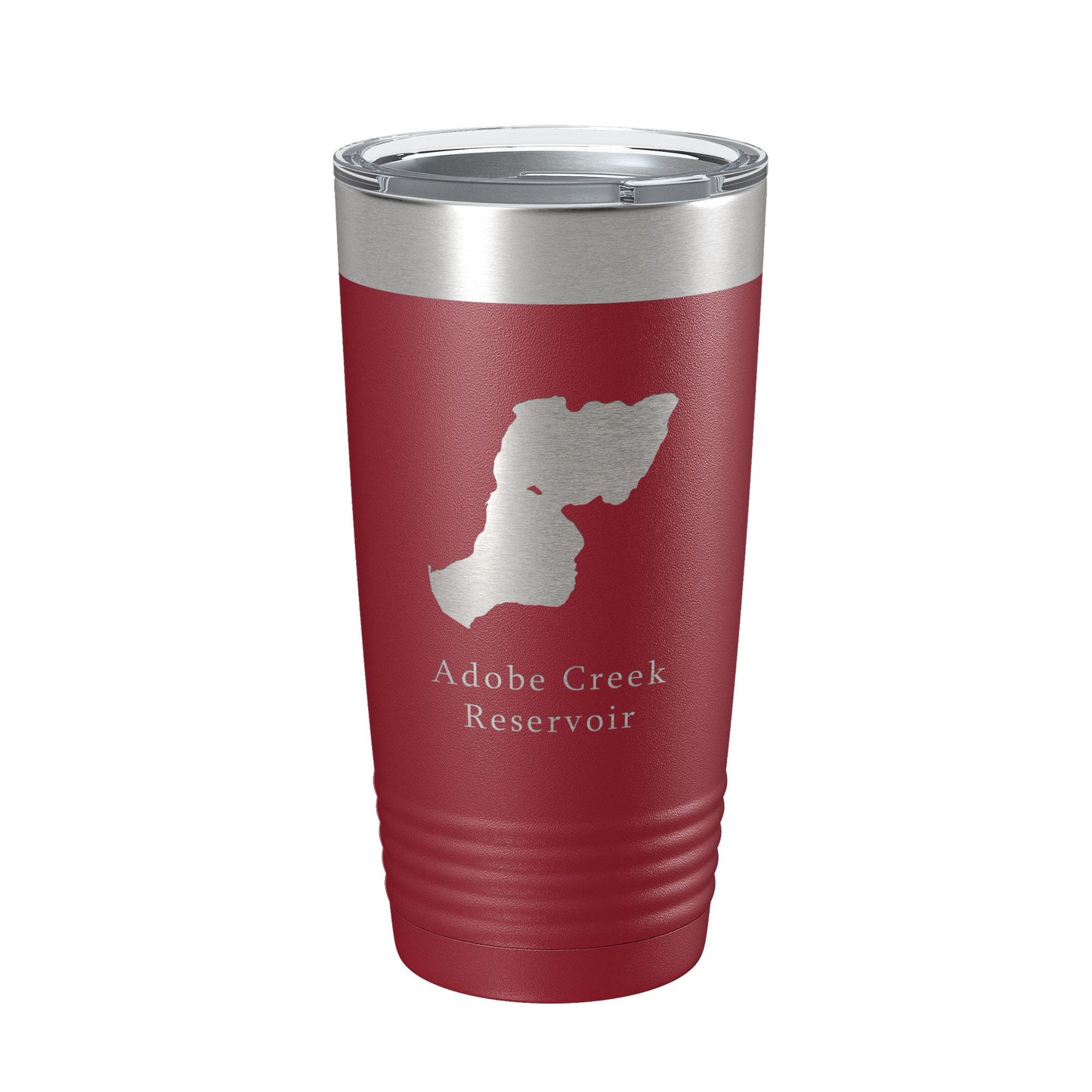 Adobe Creek Reservoir Tumbler Lake Map Travel Mug Insulated Laser Engraved Coffee Cup Colorado 20 oz-18