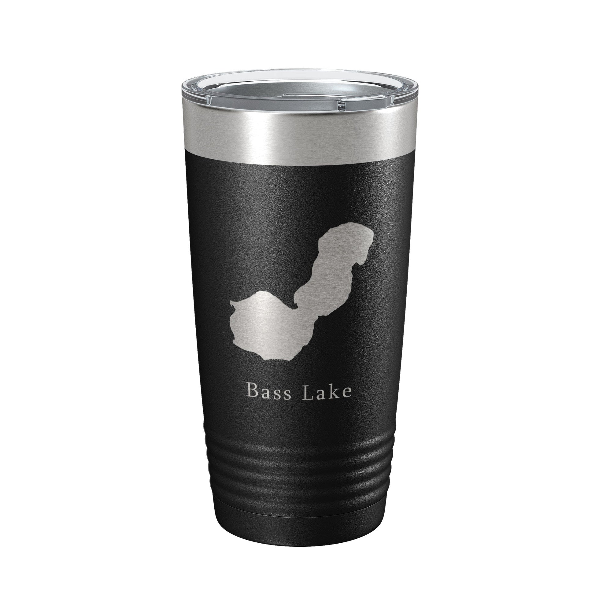 Bass Lake Map Tumbler Travel Mug Insulated Laser Engraved Coffee Cup Indiana 20 oz-5