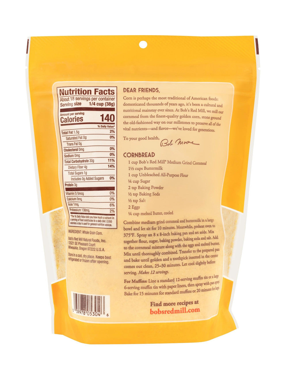 BOBS CORN MEAL MEDIUM ( 4 X 24 OZ   )-1