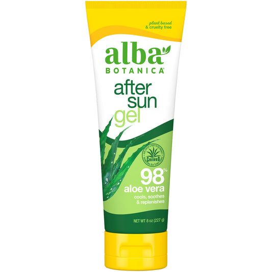 Alba Botanica After Sun 98% Aloe Vera Gel  (1x8 OZ)-0