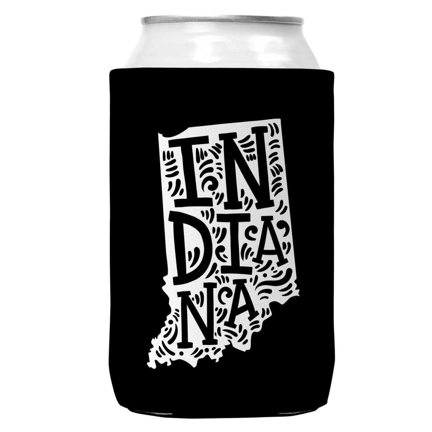 Indiana Can Coozie Cooler for 12oz Cans Indiana State Koozie-1