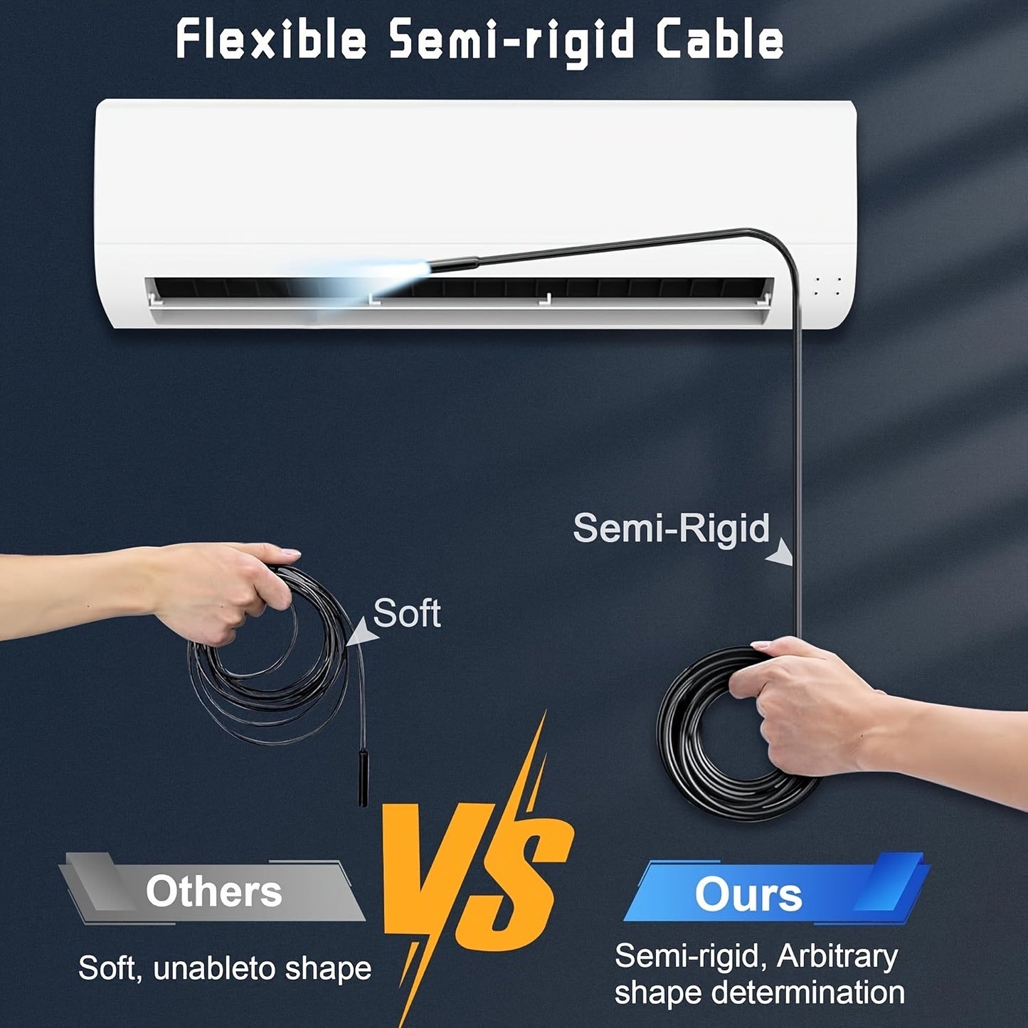 Borescope Camera with Light & Screen (1080P HD)-3