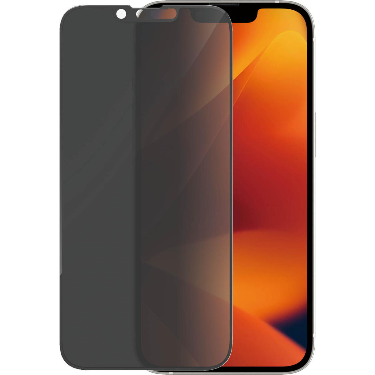 Folie de protectie PanzerGlass din sticla pentru Apple iPhone 14/13/13 Pro, UWF, Privacy (P2771)-0