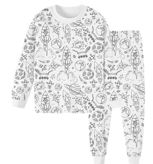 Children's DIY Hand-Painted Pajamas Set