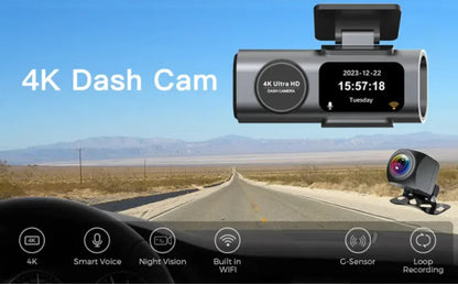 4K WiFi Night Vision Car Security Camera
