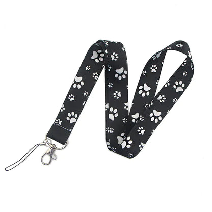 Dog Paw Cartoon Phone Lanyard and Keychain Strap