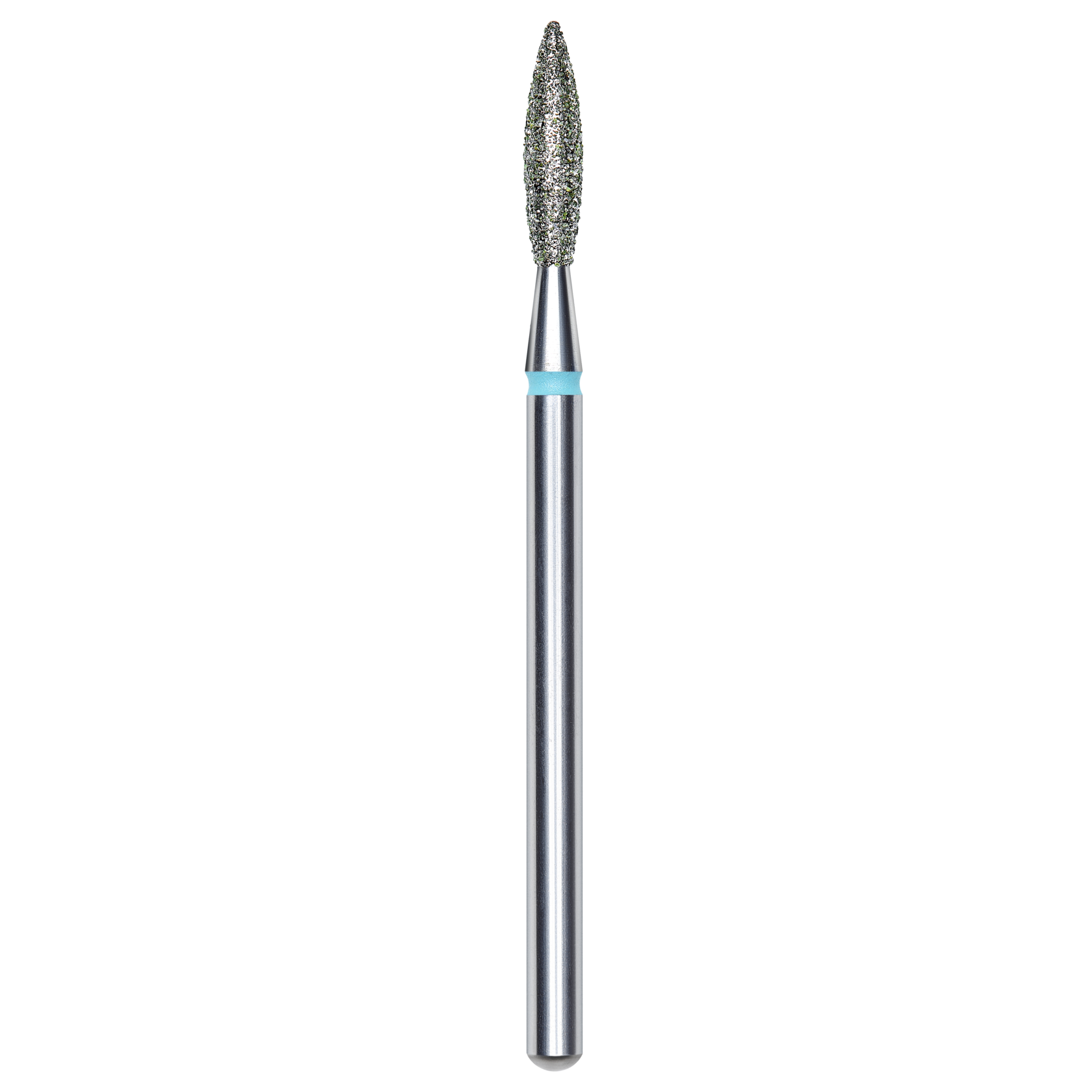 DIAMOND NAIL DRILL BIT, "FLAME", BLUE, HEAD DIAMETER 2.3/10MM (FA10B023/10) - STALEKS™-0
