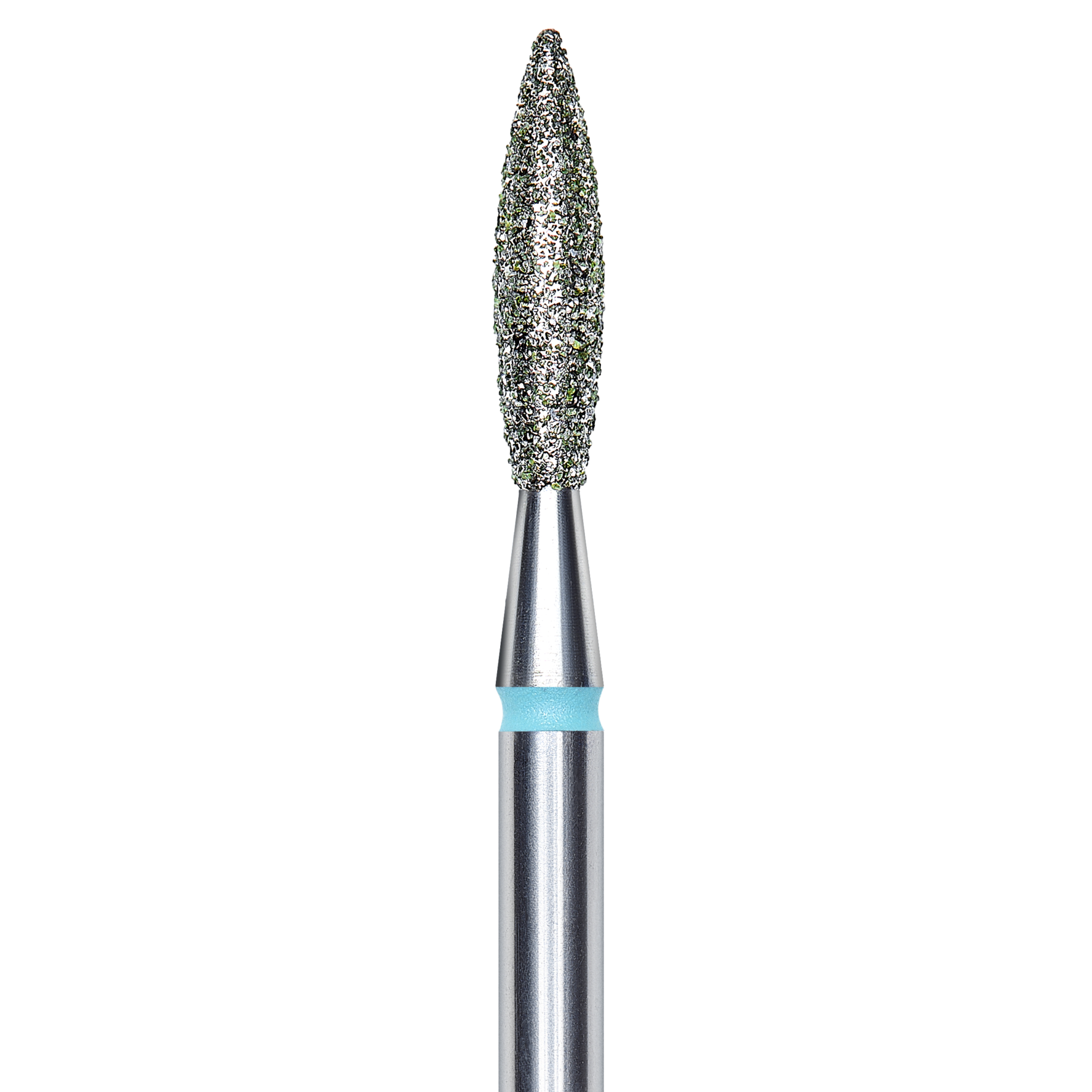 DIAMOND NAIL DRILL BIT, "FLAME", BLUE, HEAD DIAMETER 2.3/10MM (FA10B023/10) - STALEKS™-1