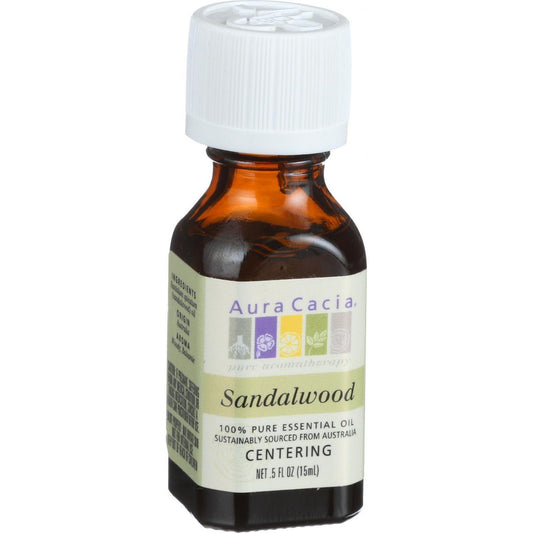 Aura Cacia Sandalwood Essential Oil (1x0.5Oz)-0