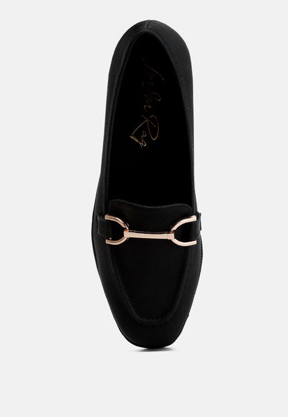 Fable Horsebit Embellished Flat Loafers-1