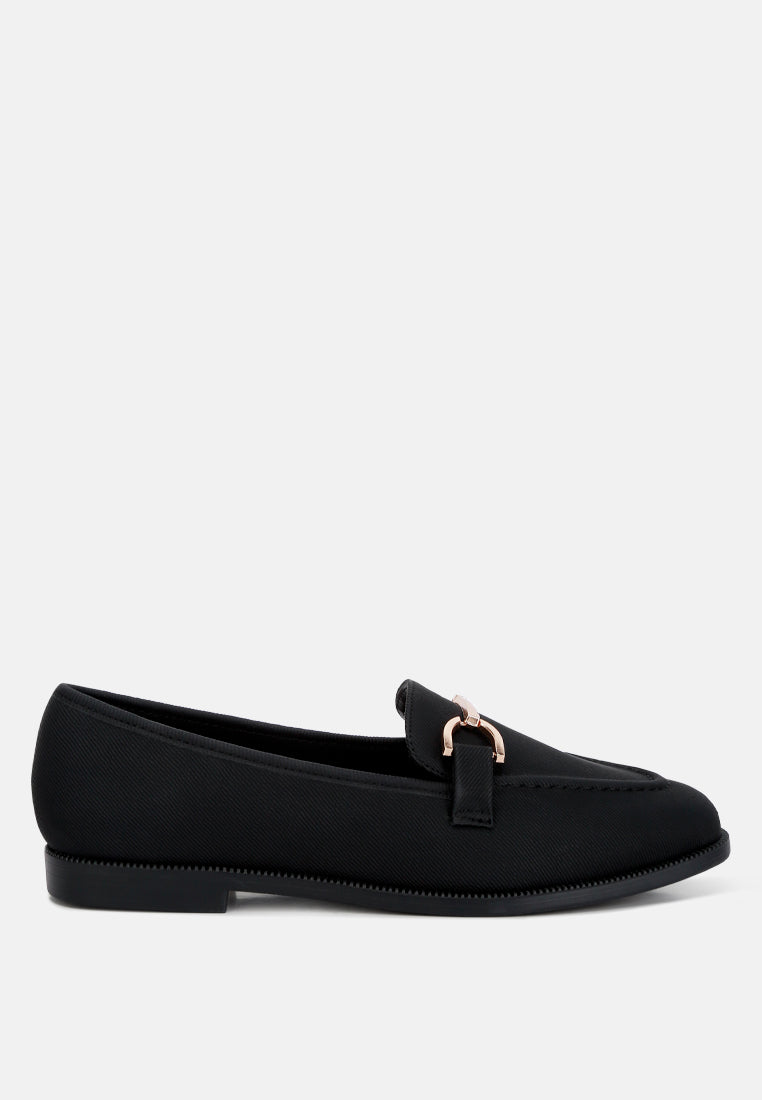 Fable Horsebit Embellished Flat Loafers-5
