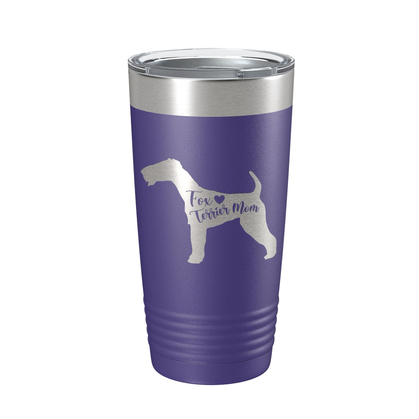 Fox Terrier Mom Tumbler Dog Travel Mug Gift Insulated Laser Engraved Coffee Cup 20 oz-15