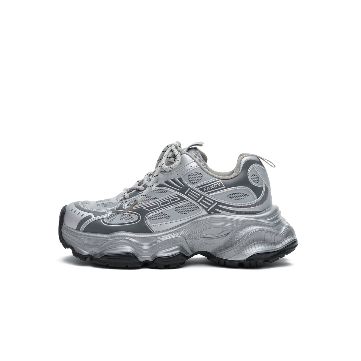 Fancy Silver Training Sneakers-0
