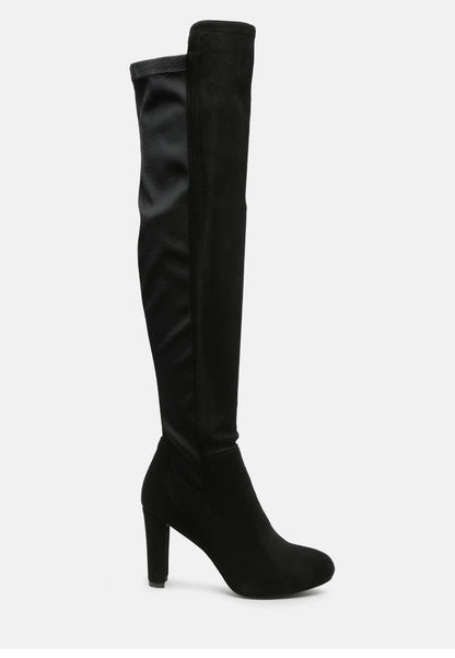 Fauna Knee High Block Heeled Boots-0