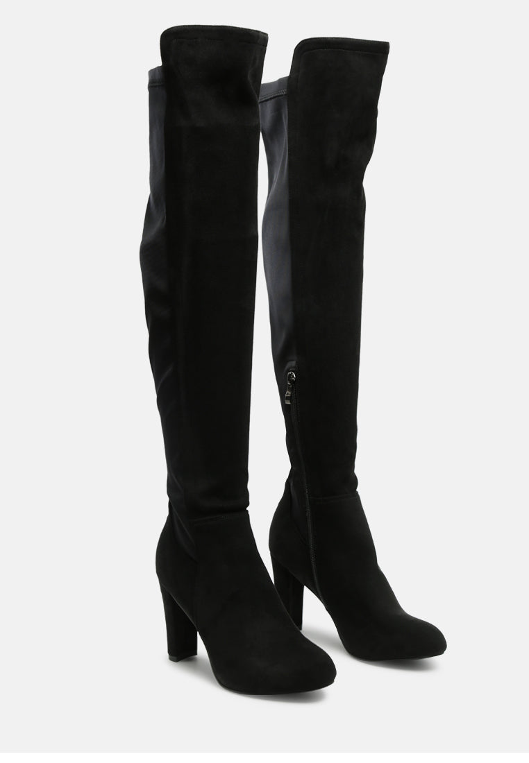 Fauna Knee High Block Heeled Boots-3