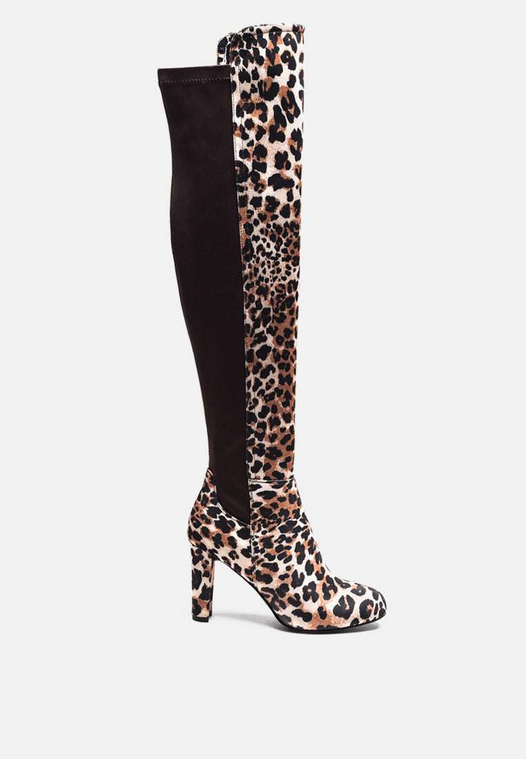 Fauna Knee High Block Heeled Boots-5