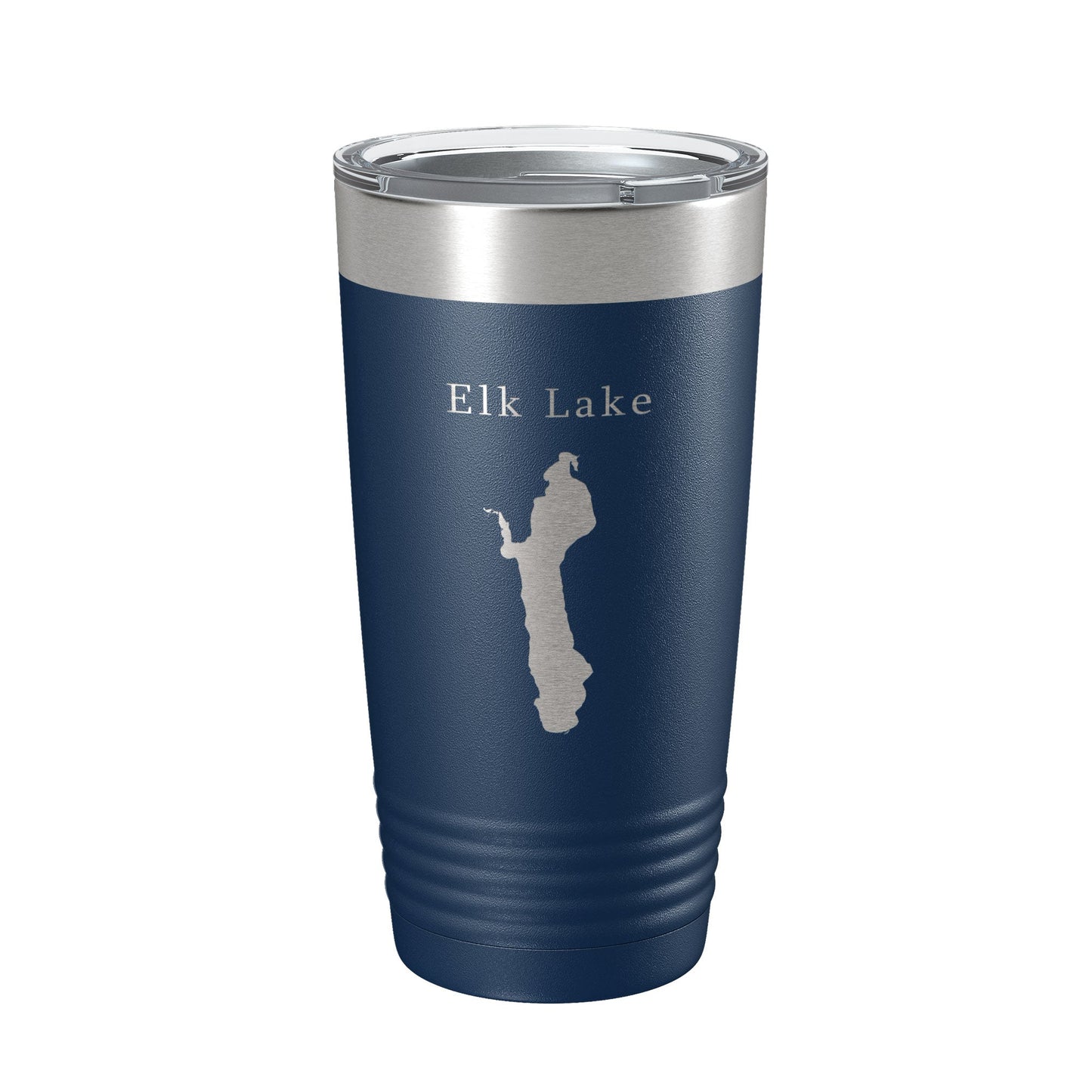 Elk Lake Map Tumbler Travel Mug Insulated Laser Engraved Coffee Cup Michigan 20 oz-2